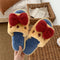 Pantuflas de Algodón Estilo Princesa con Moño