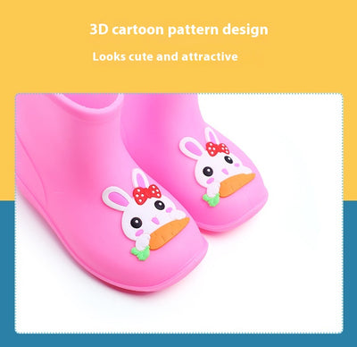 Botas de Lluvia Infantiles Cortas Antideslizantes Impermeables - Image 29