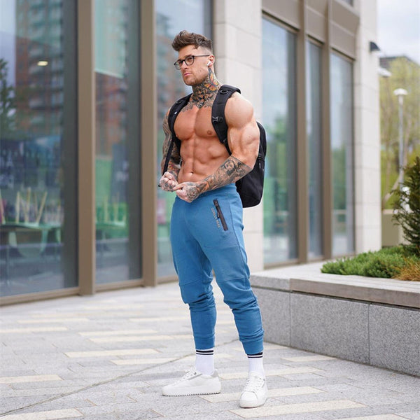 Pantalones de Entrenamiento Slim Fit Talla Grande para Otoño e Invierno