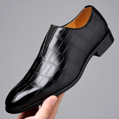 Zapatos Casuales de Cuero con Patrón Piedra - Cómodos y Transpirables - Image 3