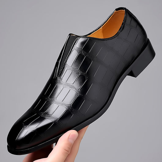 Zapatos Casuales de Cuero con Patrón Piedra - Cómodos y Transpirables - Image 3
