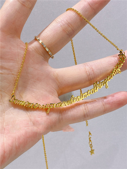 Collar de Letras Sonrisa con Mensaje Positivo - Image 36