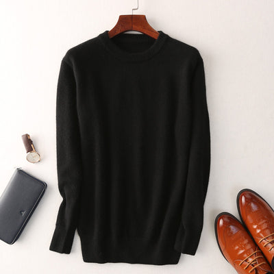Suéter de Cachemir para Hombre Cuello Redondo Acolchado - Image 21