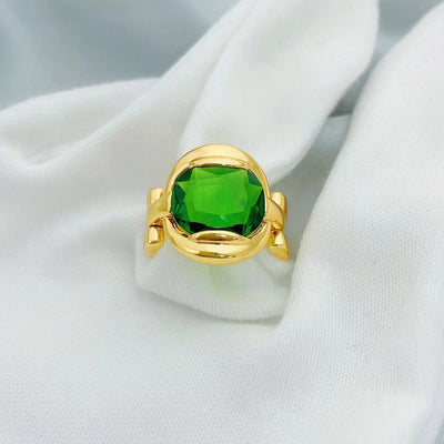 Anillo Vintage Esmeralda y Oro - Personalidad Única - Image 8