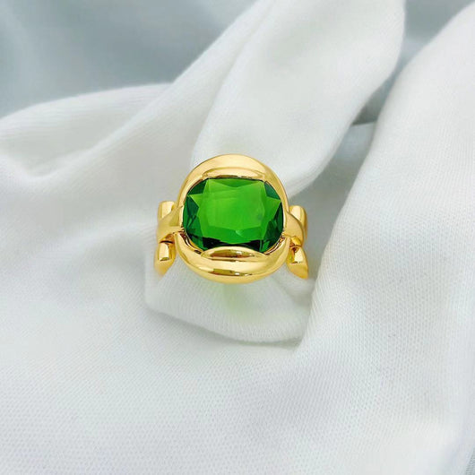 Anillo Vintage Esmeralda y Oro - Personalidad Única - Image 8