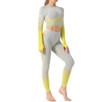 Conjunto de Yoga sin Costuras Europeo y Americano - Image 28