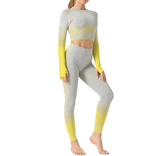Conjunto de Yoga sin Costuras Europeo y Americano - Image 28