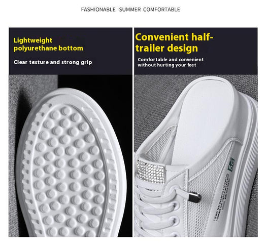 Zapatos Blancos Plataforma Mesh Ligeros y Cómodos sin Tacón - Image 14