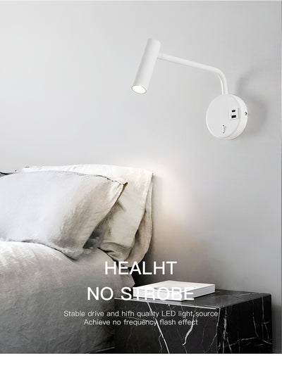 Lámpara de Pared Minimalista para Lectura con Brazo Articulado - Image 15