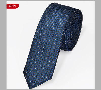 Corbata Angosta Estilo Británico 5cm - Teñida en Fibra de Poliéster - Image 3