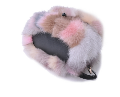 Mochila Casual de Piel con Pelaje de Zorro Auténtico - Image 7