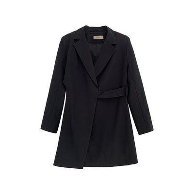 Blazer Suelto Otoño con Cinturón Ajustable y Mangas Largas para Mujer - Image 12
