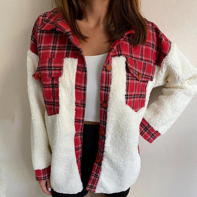 Chaqueta Polar Mujer Estampado Leopardo Suave - Image 6