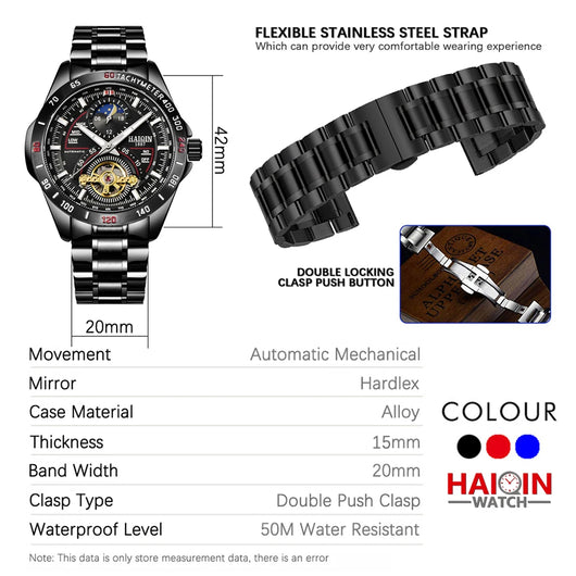 Reloj Mecánico Impermeable para Hombre - Image 12