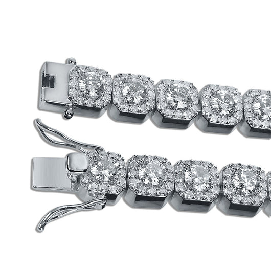 Pulsera de Flor de Ciruela con Zircón Redondo para Hombre - Image 11