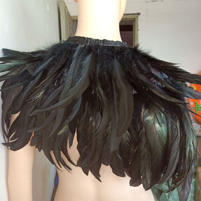 Chaleco Plumas con Cuello Falso Desmontable