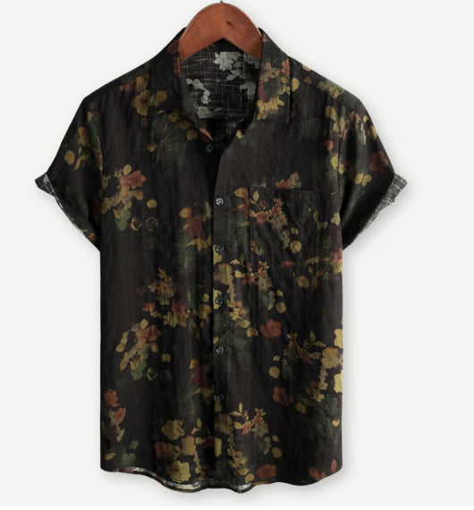 Camisa Hawaiana de Manga Corta con Solapa - Image 17