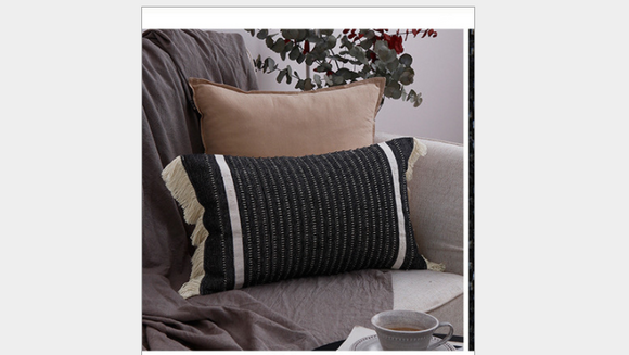 Almohada de Apoyo Lumbar Rectangular - Cojín de Respaldo para Cama y Auto Estilo Nórdico