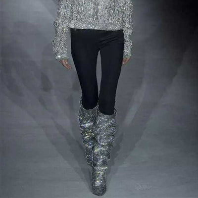 Tacones Altos con Pedrería y Lentejuelas - Diseño Elegante - Image 9