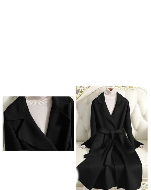 Abrigo de Lana para Mujer - Elegancia Invernal Little Man - Image 15