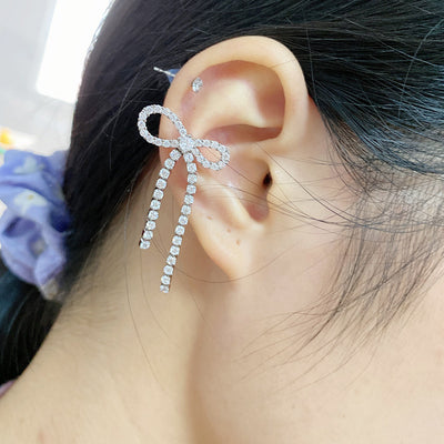 Arete Hada Dorado con Incrustación de Diamante - Image 9