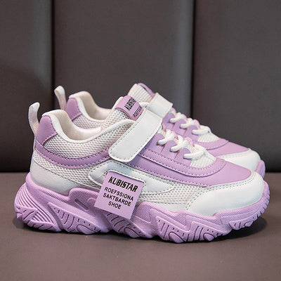 Zapatos Deportivos Casuales Morados con Malla Transpirable y Velcro - Image 13