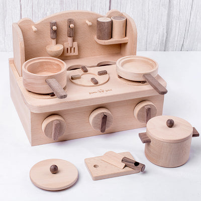 Cocina de Juguete de Madera con Estufa - Image 8