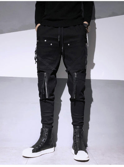 Overol Harem Slim Fit con Cierres Decorativos - Estilo Dark Fashion - Image 15
