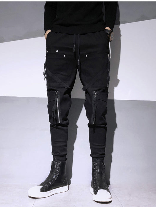 Overol Harem Slim Fit con Cierres Decorativos - Estilo Dark Fashion - Image 15