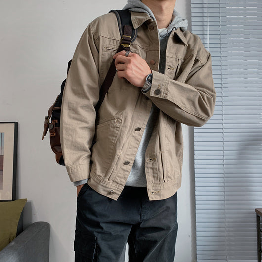 Chaqueta Denim Retro Casual para Hombre - Estilo Clásico