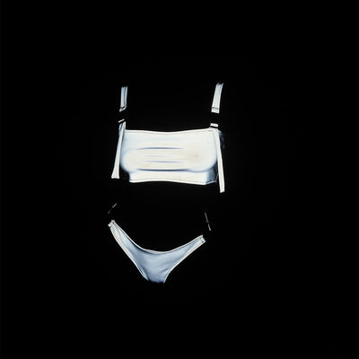 Conjunto de Bikini Dazzle Color con Efecto Reflectante para Mujer - Image 14