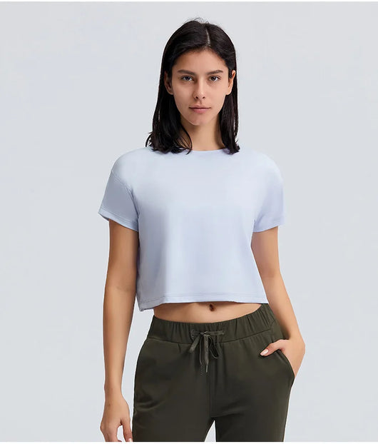Top Deportivo Mujer Primavera Cuello Redondo Manga Corta Transpirable - Image 46