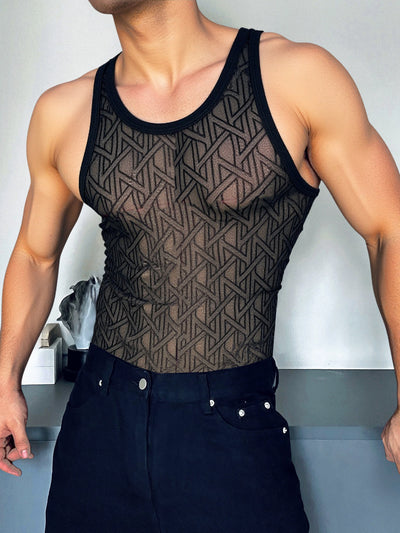 Playera de Malla Transpirable sin Mangas para Hombre - Image 9