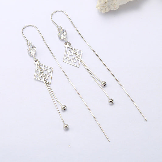Aretes de Diamante para Mujer - Diseño Europeo y Americano