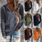 Sudadera Casual Oversize de Punto Liso para Mujer