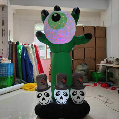 Ojos de Fantasma Flotantes para Halloween - Decoración de Terror Aéreo
