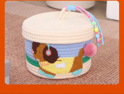 Canasta Tejida de Algodón para Almacenamiento - Image 28