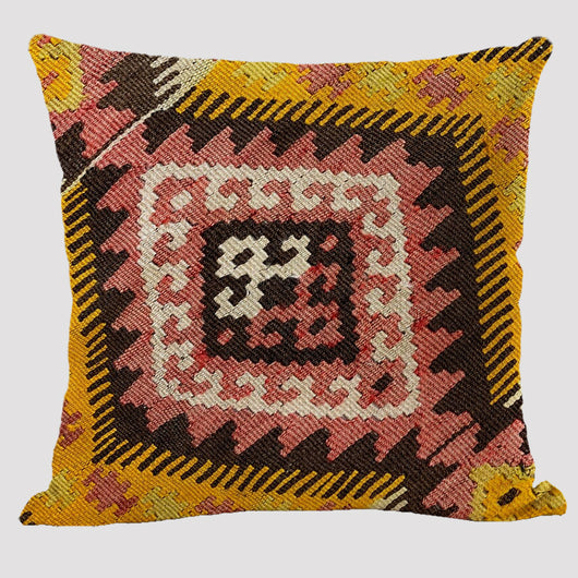 Almohada Reversible Étnica de Lino Bohemio Doble Cara - Image 4