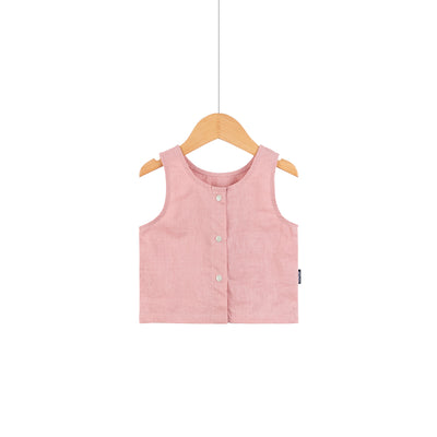 Conjunto de Cáñamo y Ramio Ligero para Bebé - Chaleco y Pantalón Dividido - Image 14
