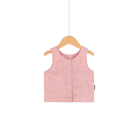 Conjunto de Cáñamo y Ramio Ligero para Bebé - Chaleco y Pantalón Dividido - Image 14
