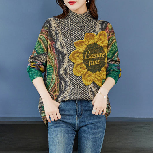 Suéter Tejido Personalizado Talla Grande con Estampado - Image 11