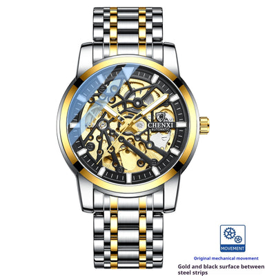 Reloj Mecánico Automático con Esfera Transparente Resistente al Agua - Image 7