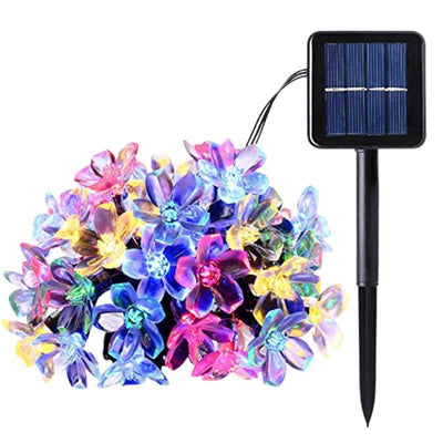 Cadena de Luces LED Solar Flor de Cerezo para Patio Navideño Impermeable - Image 5