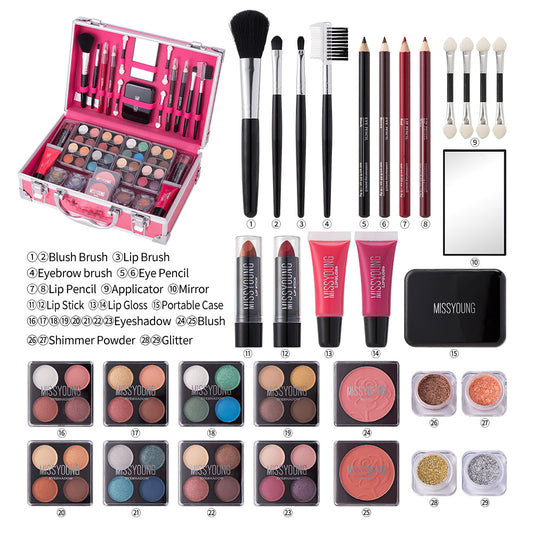 Set de Maquillaje Multifuncional: Labial Duradero y Sombra de Ojos Natural - Image 2