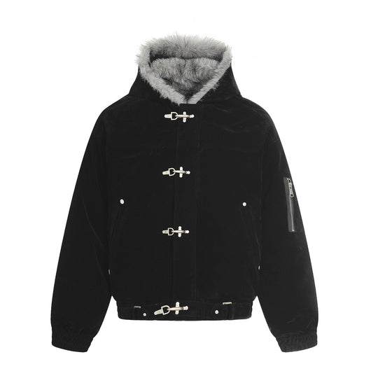 Abrigo Suelto de Diseño Personalizado Estilo Urbano Estadounidense Premium - Image 5