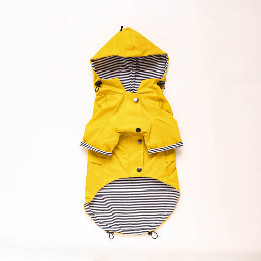 Impermeable Acolchado para Perros Estilo Retro Británico