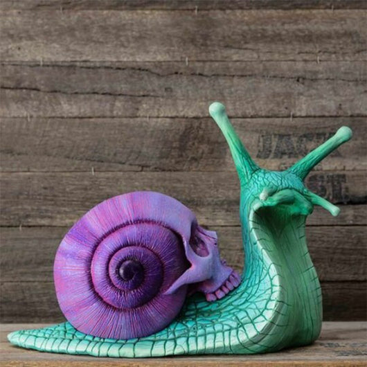 Escultura de Caparazón de Caracol Gótica - Decoración Artesanal para Hogar y Jardín - Image 6