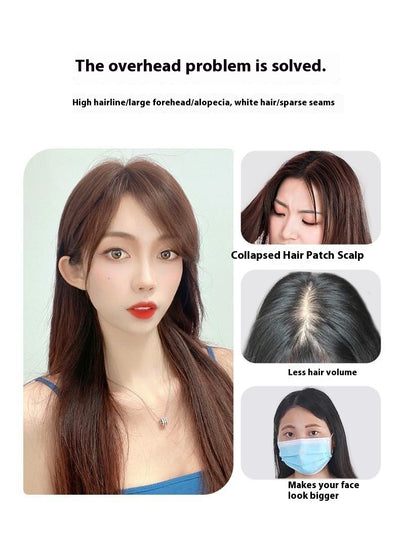 Peluca Completa de Cabello Natural para Mujer - Volumen Alto y Cobertura Total - Image 13