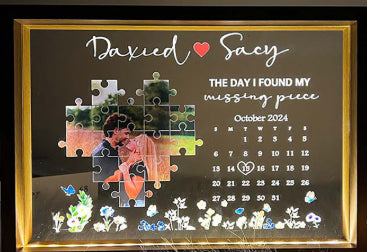 Marco de Fotos LED con Puzzle Personalizado - Edición Conmemorativa - Image 4