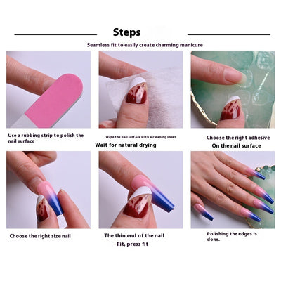 Uñas Postizas Largas Estilo Europeo y Americano - Image 11